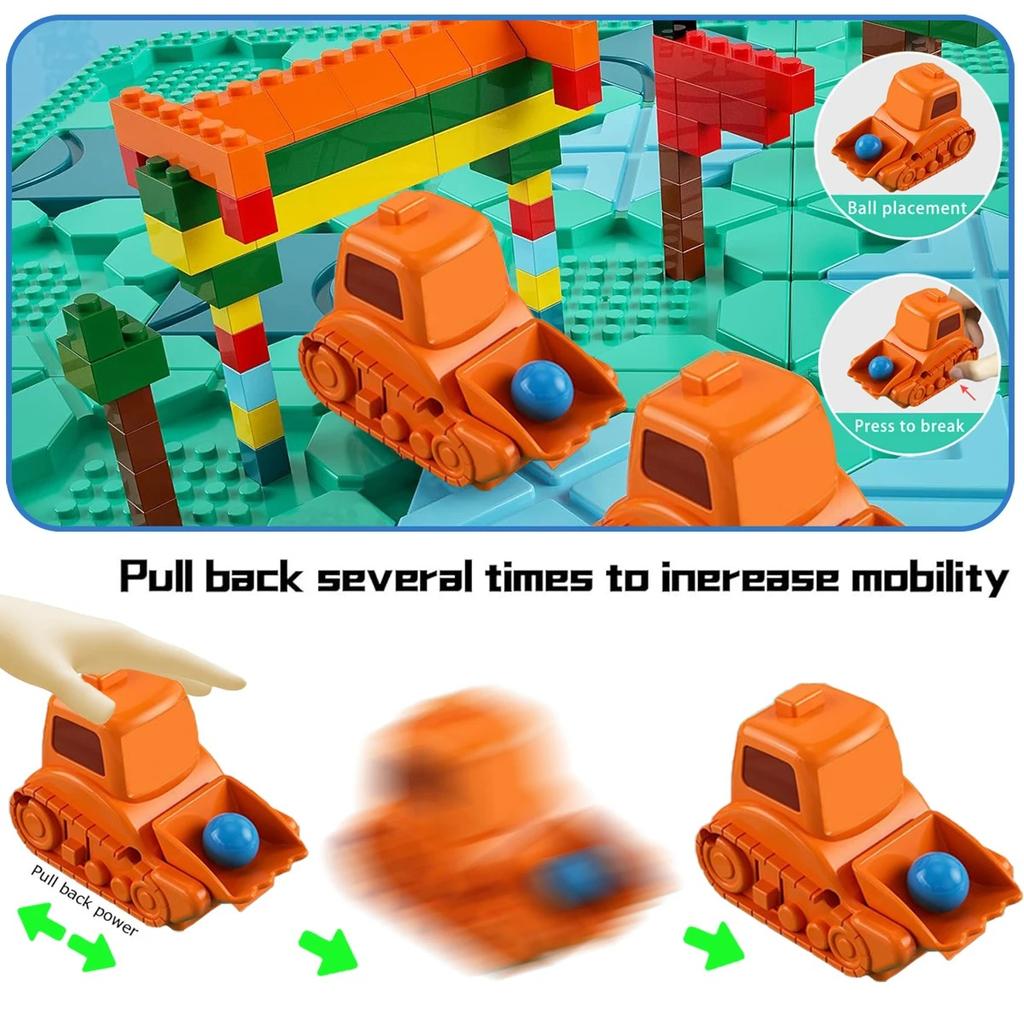Kid Road Building  Maze Game 118 Challenge Logical Thinking Montessori Educational Puzzle Toy Builder Maze Racer Board Game Gift