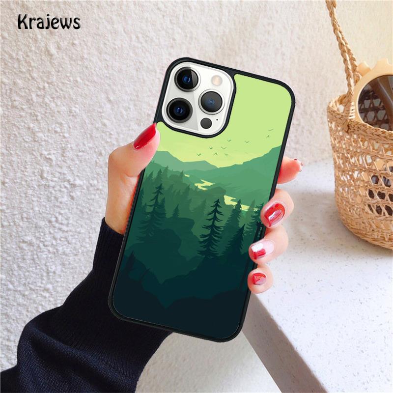 Sky Minimal Forest Coque Soft Phone Case For iPhone 14 XR X XS Max 5S 6S 7 8 Plus SE 2020 11 12 13 Pro Max Mini Phone Cover