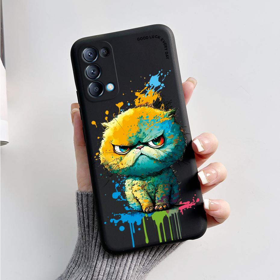 For OPPO Reno 5 5G Case Reno5 4G Silicone Bumper Cute Panda Phone Cover For OPPO Reno 5 5 Pro CPH2145 CPH2159 Cases fundas Coque