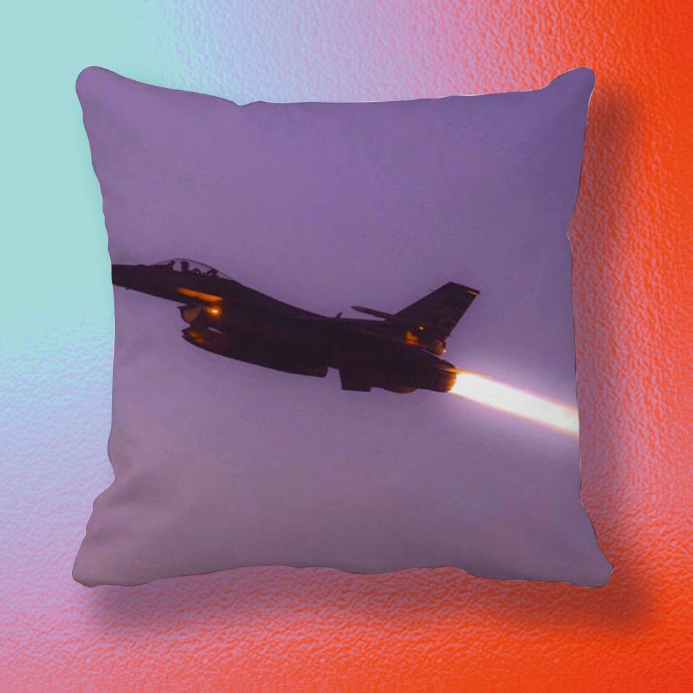 Cool Aircraft Doublesided printed pillow cover Solid color minimalist pillowcase fits all bedroom styles