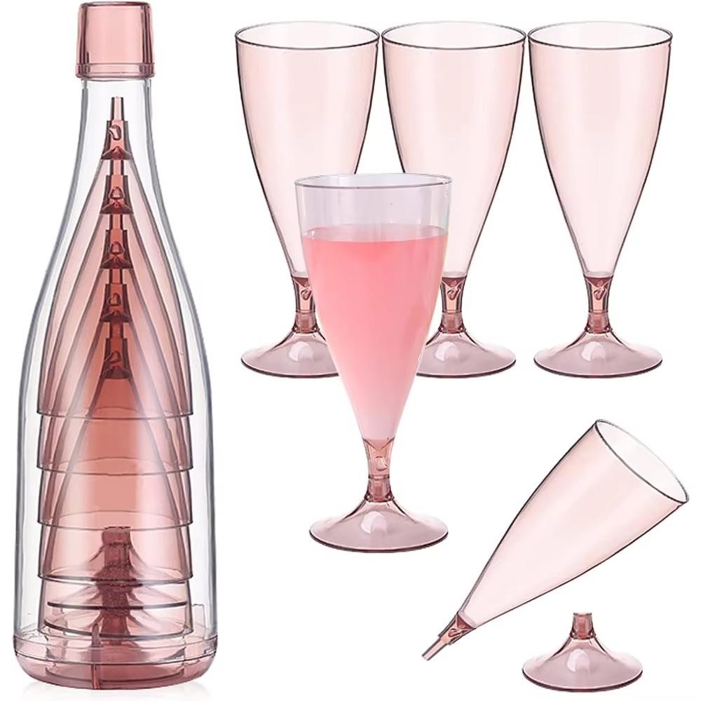 Plastic Wine Glasses Reusable Cocktail Cups Durable Champagne Glasses  Outdoor Use