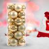 24pcs Christmas Tree Decoration 4cm Plastic Christmas Balls Sparkling Christmas Ball Xmas Tree Decoration Hanging Ornament