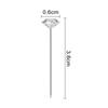 100Pcs/Box Transparent Faux Diamond Bouquet Pins Corsage Elegant Boutonniere Pins Straight Floral Pins DIY Craft