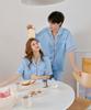 Haipeun Holiday Silk Fit Unisex Short Sleeve Pajama Set