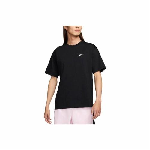 Nike Logo Embroidered Loose Short-sleeve T-shirt for Men In Black