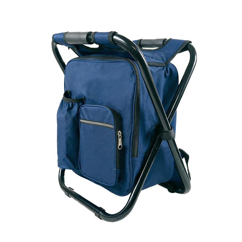 Portable Multifunctional Folding Stool: Outdoor, Beach & Fishing Chair with Insulated Backpack