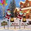 New Hanging Christmas Solar Kettle Light Vintage Waterproof Garden Lawn Decorative Lamp Solar Santa Lights Holiday Decoration