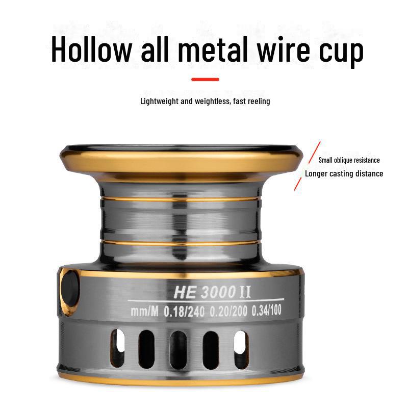 Kovový přívlačový rybářský naviják pro mořské pruty a nahazování na velké vzdálenosti