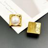 Fashion Personalized Earrings Light Luxury High Sense Retro Geometric Square Stud Earrings, Design Sense