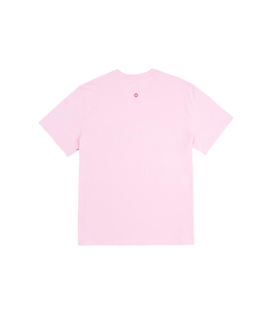 HELLO SUNRISE Hs Travel Agency Arch Logo Tee_Light Pink