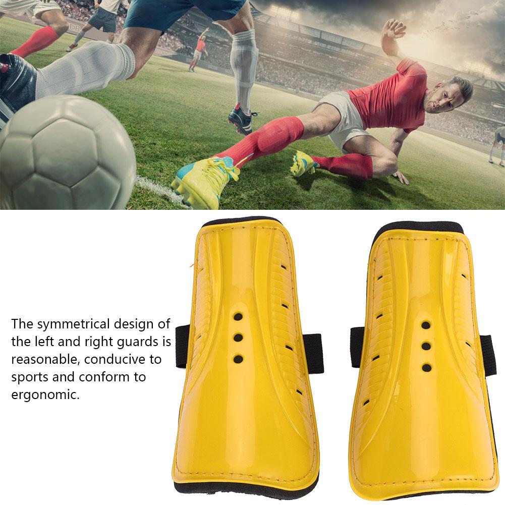 1 Pair Adult Child Football Sports Shinguards Soccer Ball Shin Guards Legs Protector Yellow