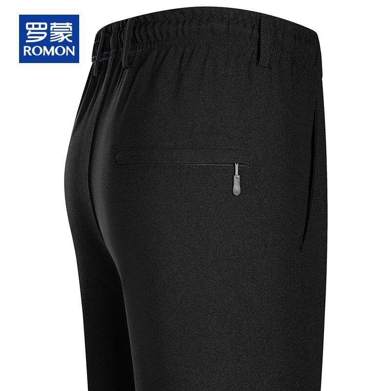 ROMON Men s Summer Thin Straight-Leg Casual Pants 5XL