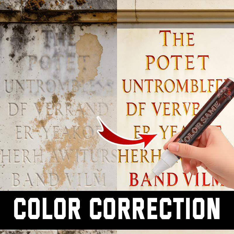 Special Pen for Repainting Pet Tombstones, Gold Lettering and Color Restoration On Tombstones, Waterproof and Non-Fading, Memorial Tombstone