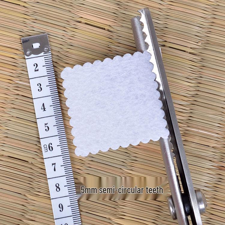Fabric Craft Scissors: Triangular, Serrated, Semicircle, and Wave Patterns