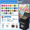 Dual-Tip Art Marker Set - 120 Colors, Hard Tip, Oil-Based for Students