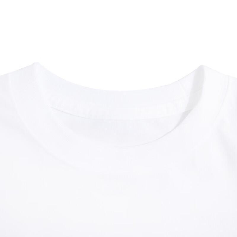 Jordan Logo Print Breathable Round Neck Short Sleeve T-Shirt Women Tops White FJ2511-100