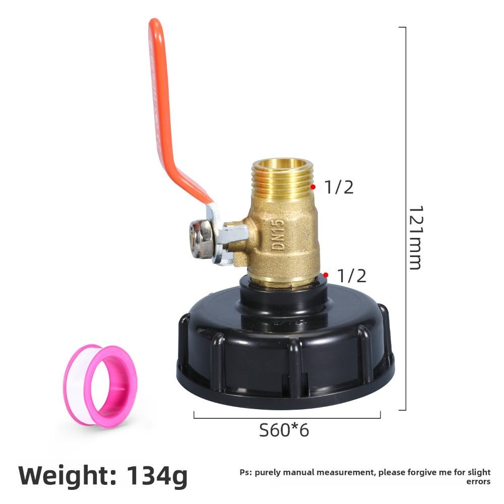 

Water Tank Adapter Faucet PTFE Tape Irrigation Filtration Garden Water Pipe Nozzle G1 3/4 1/2 Filter Pipe Joint