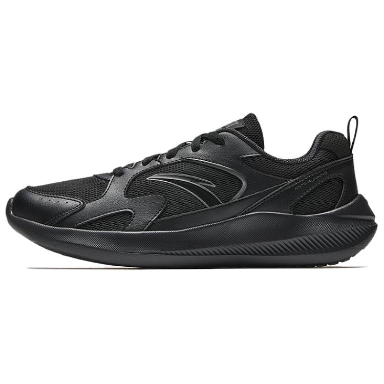 New Anta Cushioning And Breathable Low Top Casual Running Shoes Men's Black 912535507-4