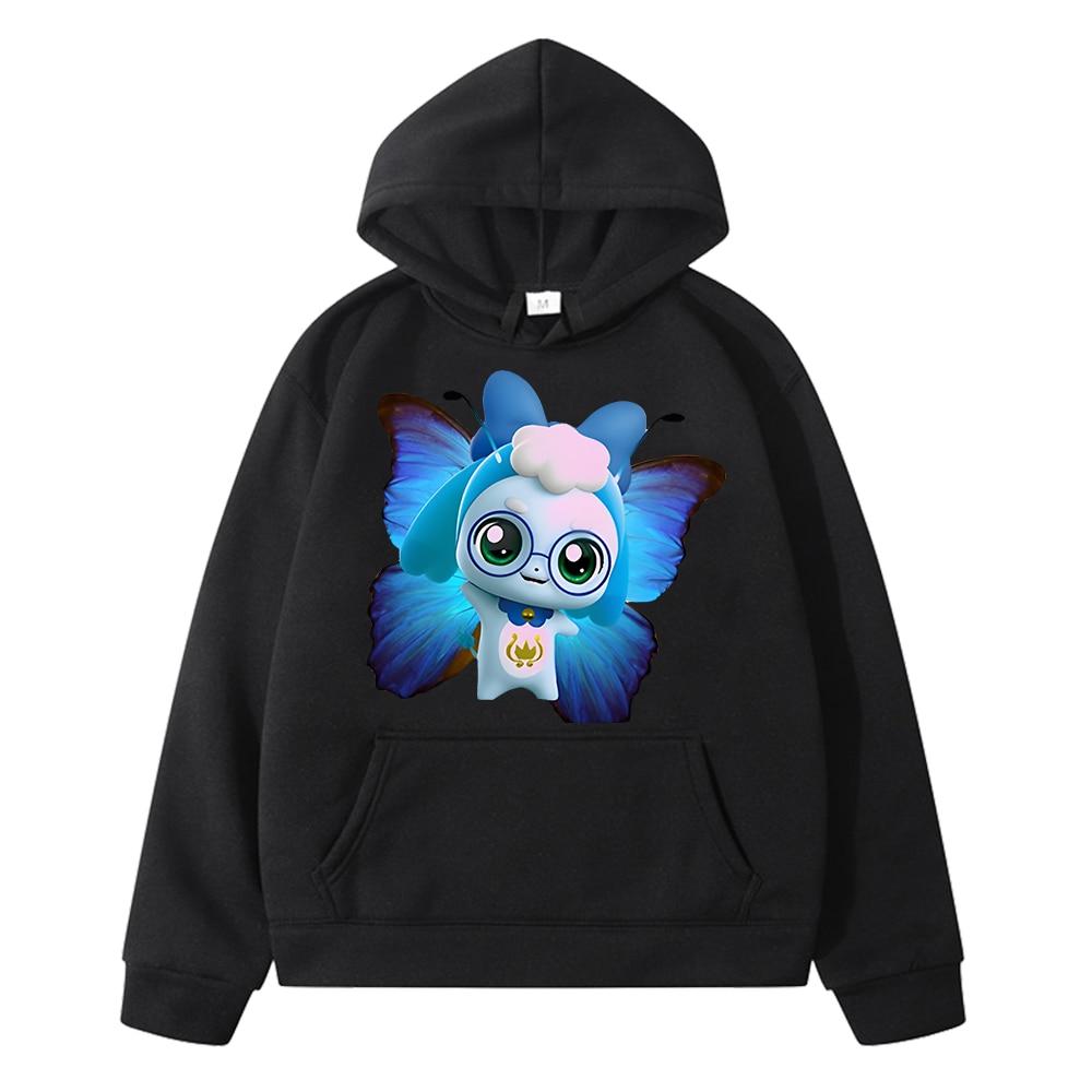 

Толстовки Rotini ping, флисовая толстовка, повседневный пуловер y2k sudadera для мальчиков, унисекс, Tini ping, осенняя куртка с капюшоном в стиле аниме, детская одежда для девочек 130 чёрный