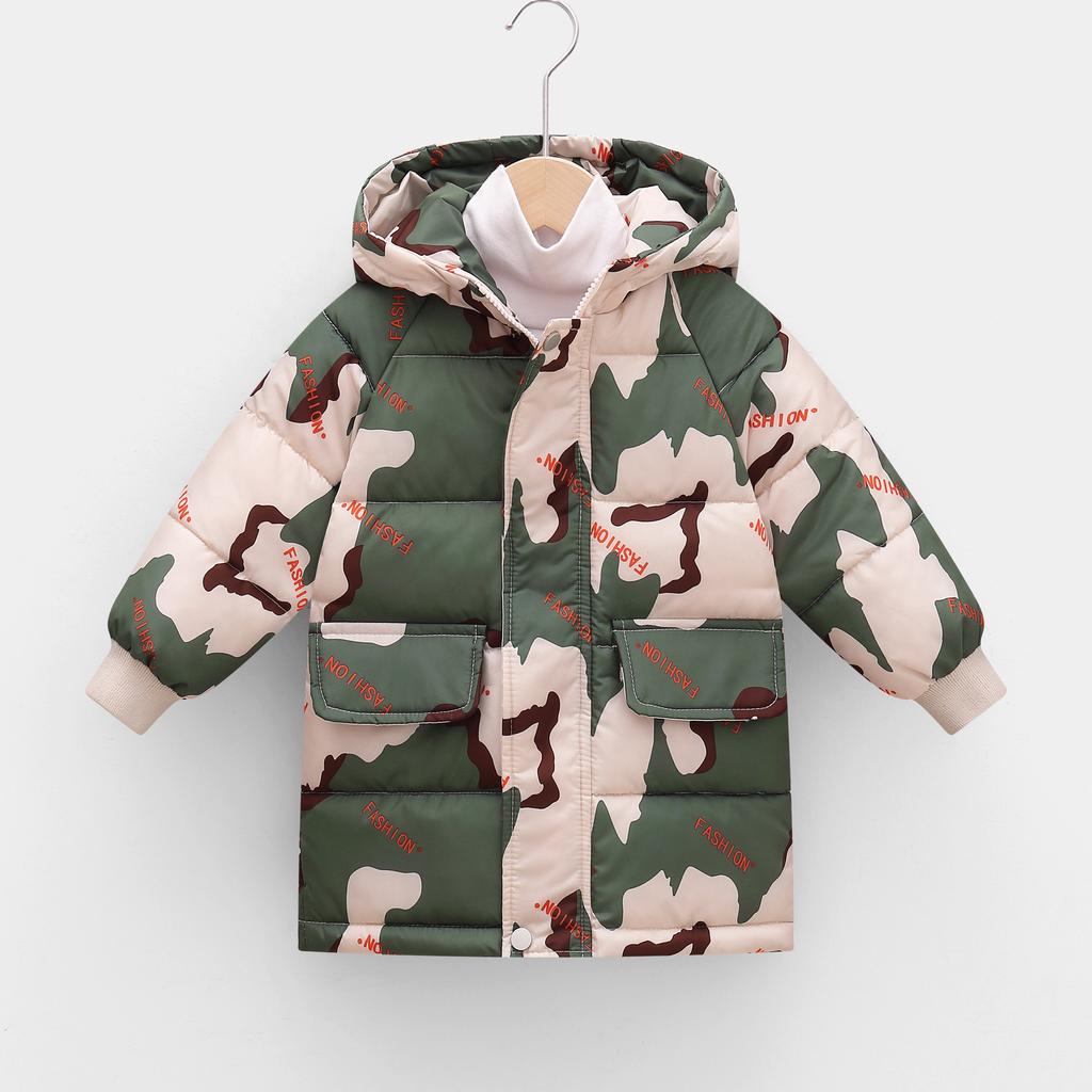 Kinder Daunen Lange Oberbekleidung Herbst Winter Kleidung Jungen Mädchen Baumwolle Gefütterte Parka Jacken Große Kinder Dicke Warme Baumwollmäntel