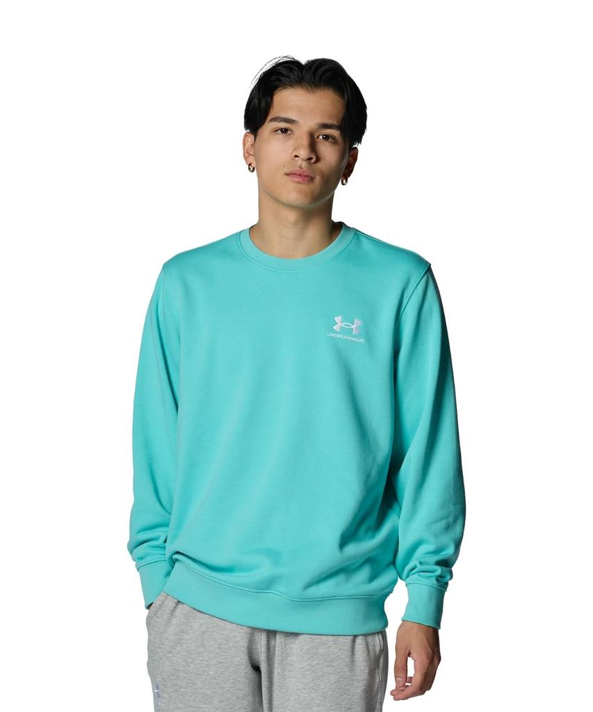 UA ESSENTIAL TERRY CREW Radial Turquoise XL [Under Armour] //