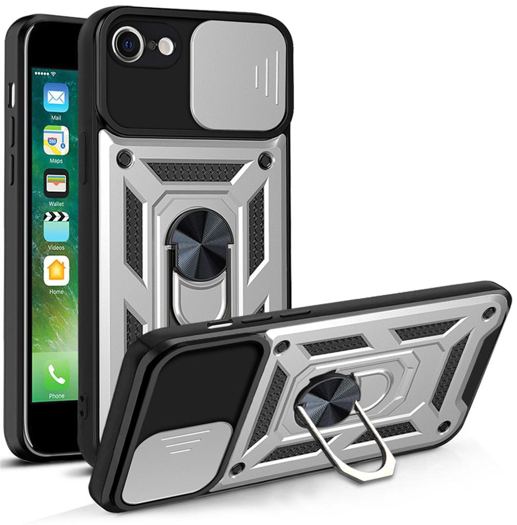 Hard PC Funda case Shockproof Armor Case For iphone 7 8 Car Holder Phone Cover For iphone 7 8 Plus Camera Lens Protection Fundas