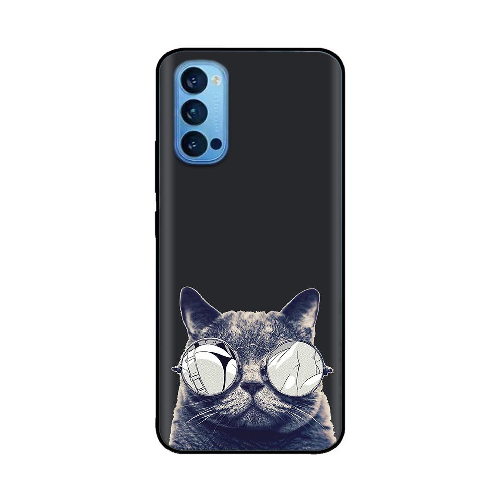 For Oppo Reno4 Pro 5G Case Soft TPU Black Silicone Phone Back Cover for OPPO Reno 4 Reno4 Pro 5G 4G Case Funda Coque Bumper Capa