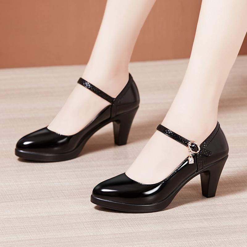Women's Patent Leather Wedding Shoes Platform Shallow Mouth Women Pumps Concise Super High Heels Party Shoes Female