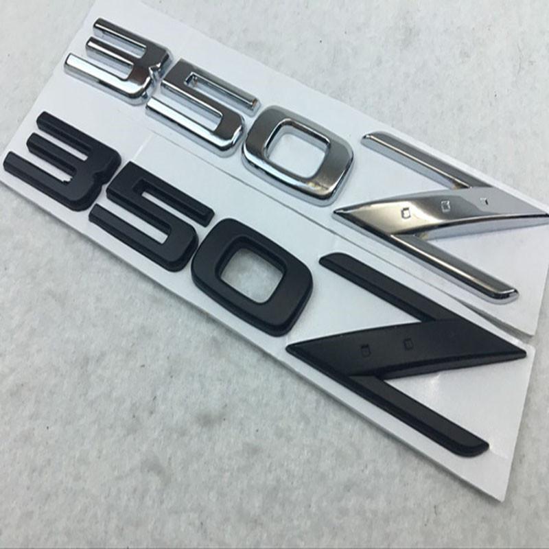 Neues Mattes Marken-Schwarz 350z Emblem Ersetzt OEM 350 Z Heckklappen-Emblem Kofferraum