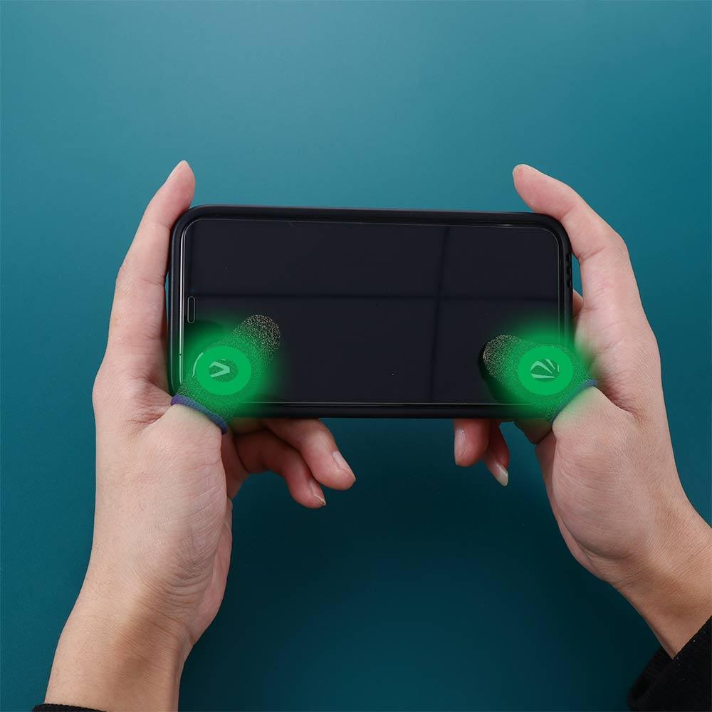 Schweißfestes Ärmel-Spielzubehör Fingerspitzenhandschuhe Daumenhandschuhe Fingerhülle Gaming-Fingerabdeckung