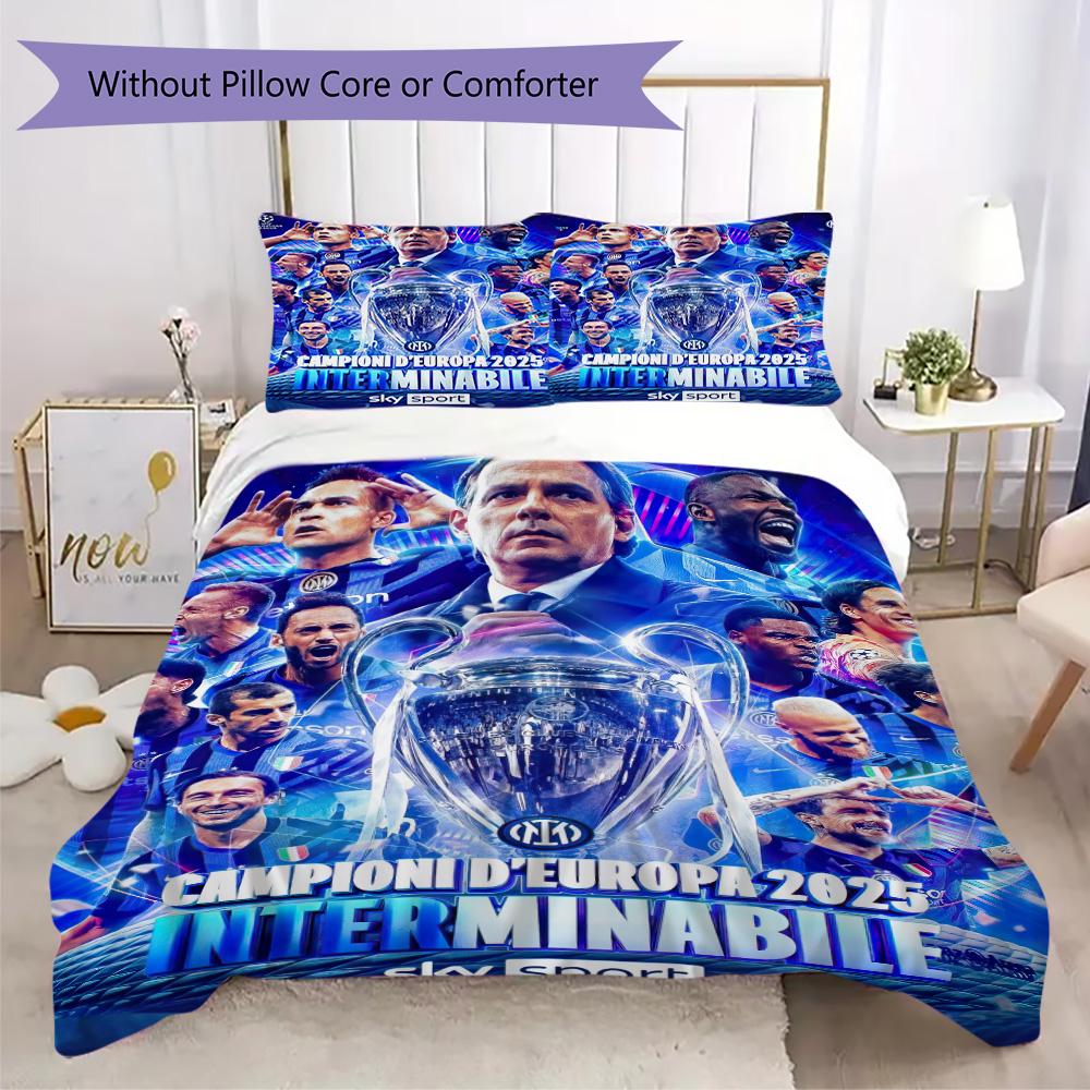 Famous F.C. Internazionale Milano football player Lautaro Martínez Home Decoration Soft Bedding Down Pillowcase Duvet Cover (without core) L8