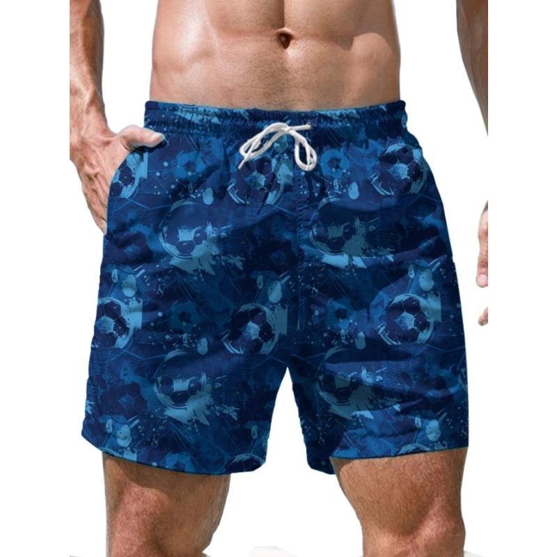Digital Printing-Men s Beach Shorts Flat Digital Printing Pattern M