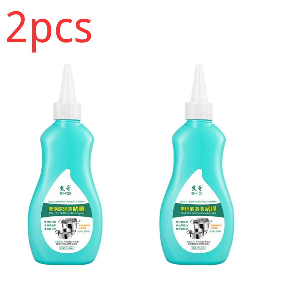 150ml Schwarzes Topfboden Reinigungs Gel Starker Küchengeschirr Reiniger Hartnäckige Flecken Rostentferner für Edelstahl Töpfe Herde