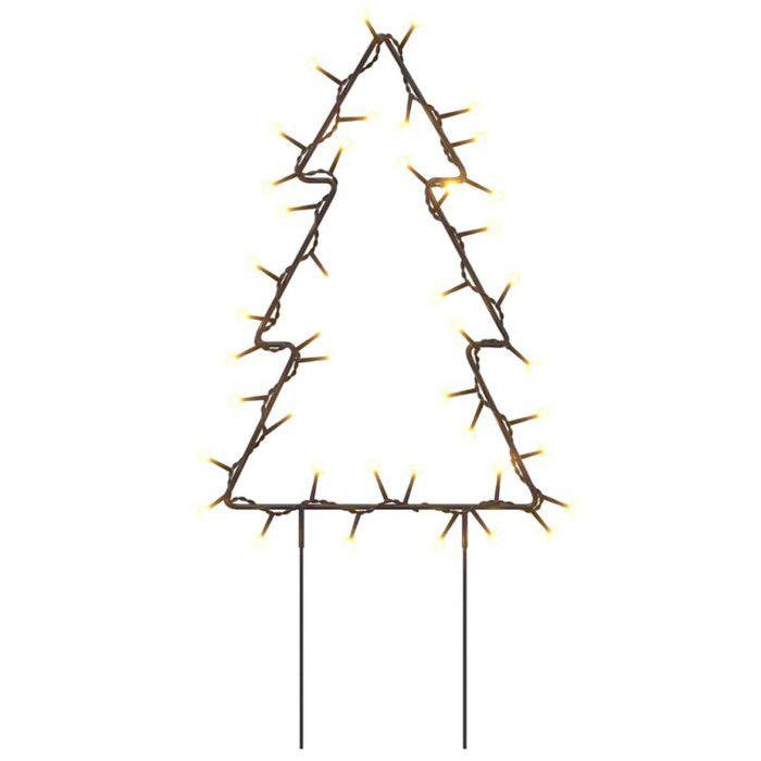 VidaXL Luminous Christmas Tree Decoration Stakes 3 Pcs 50 LED 30 Cm 357720