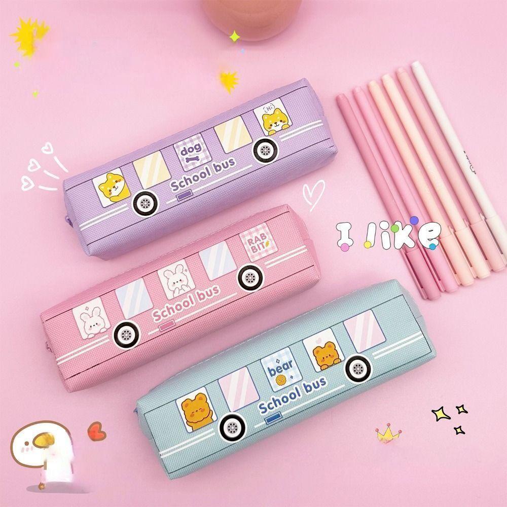

Oxford Pen Bag Large Capacity Stationary Organizer New Cartoon Pencil Case