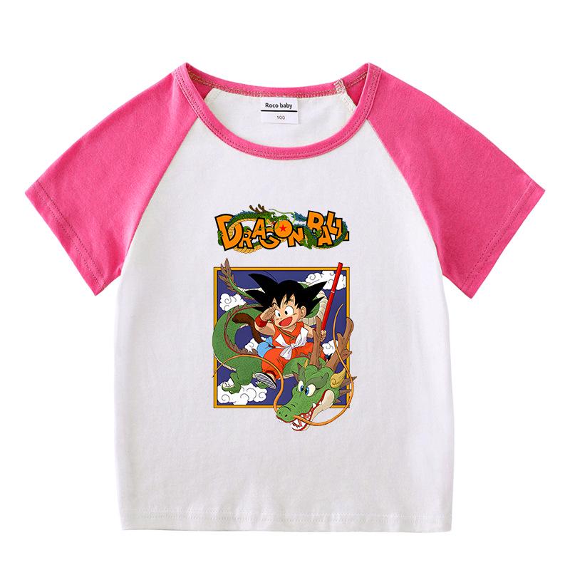 Kids' Summer Color Block Sports Set: Short Sleeve T-shirt & Hot Pants for Boys & Girls