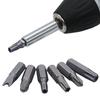 1/4in Security Screwdriver Bit Set Hollow L-type Double-ended Ratchet Wrench  Repair