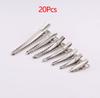 20-50 Pezzi/lotto 25/30/40/45mm Base per Pinza per Capelli a Dente Singolo in Metallo a Coccodrillo Per Fai da Te Fermagli Gioielli Componenti Accessori