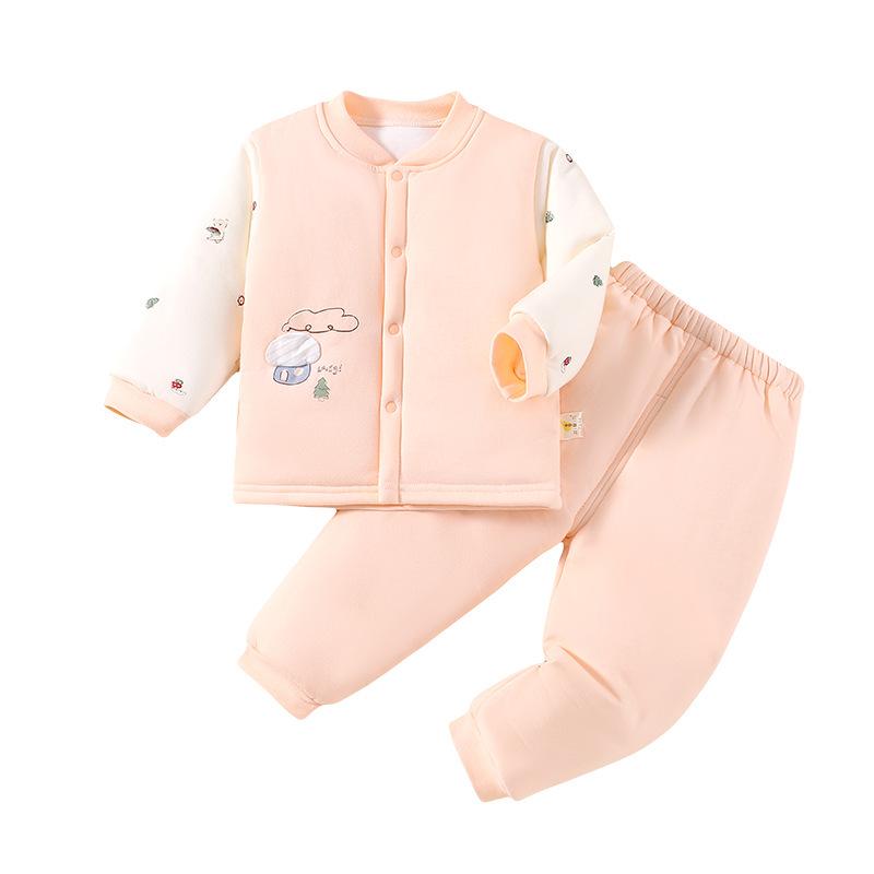 Autumn Winter Padded Baby Clothes Set for Boys & Girls - Warm Cotton Separates