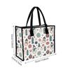 Christmas Snowman Pattern Tote Bag Casual Reusable Shopping Shoulder Bag for Daily Use