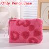 Plush Girl Heart Storage Makeup Bag Travel Organizer For Girls