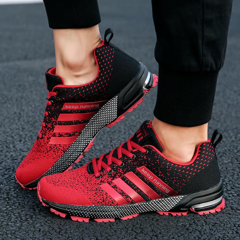 Men 'S Hiking Shoes Plus Size 47 Breathable Man Sports Sneakers Lace Up Comfort Running Shoes Athletic Training Footwear