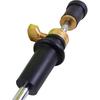 4/4 3/4 Upright Bass Endpin Metal Stick And Ebony Wood Bottom Strong Light Rubber Bottom