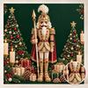 Christmas Nutcracker Pearl Diamond Painting Set. Handmade Pearl Diamond Art Set. Holiday Gift Home Decoration