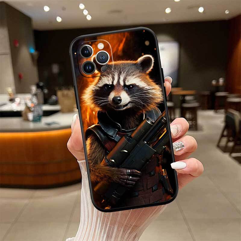 Rocket Raccoon Phone Case for Xiaomi Poco C40 C51 C50 C55 C65 C71 C75 C85 F8 F7 F6 F5 F3 F2 X7 X6 X4 X3 X2 M7 M6 M5 M4 M3 M2 Pro