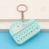 Mini Size Musical Instrument Toy Portable Piano Key Chain Electronic Keyboard Keychain  Children
