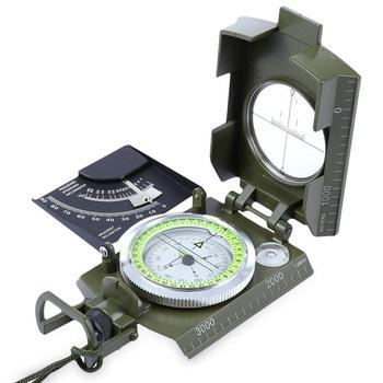 Boussole Magnétique Géologique Marine Multifonctionnelle Imperméable avec Effet Lumineux pour Randonnée en Plein Air, Voyage, Camping