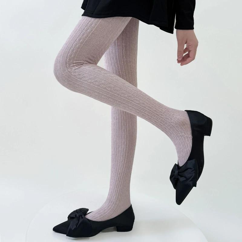 Strumpfhosen Damen Herbst und Winter Dünne Oberschenkelhohe Strümpfe Damen Strumpfhosen Baumwollgestrickte Leggings Strumpfhosen Strumpfhosen Ganzkörperstrümpfe