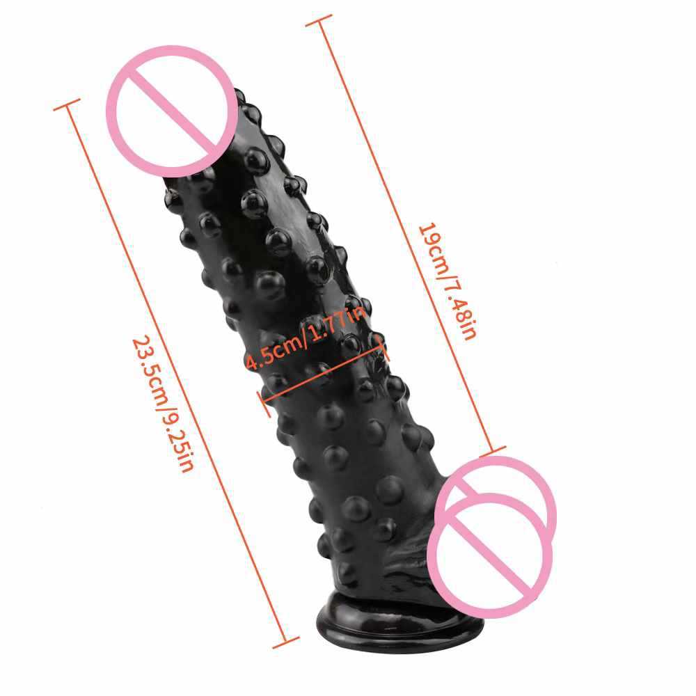 Coarse Dildo Female Masturbator Granule Massage Soft Dildo Adult Sex Toy