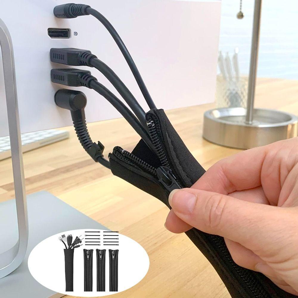 Computer Cable Management Sleeve Data Cable Network Cable Organizer  Computer Setup